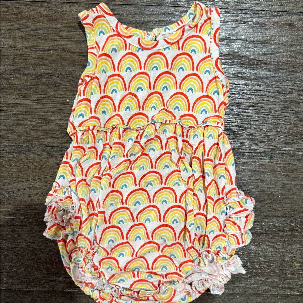 Little Sleepies Rainbow Bubble Romper One Piece